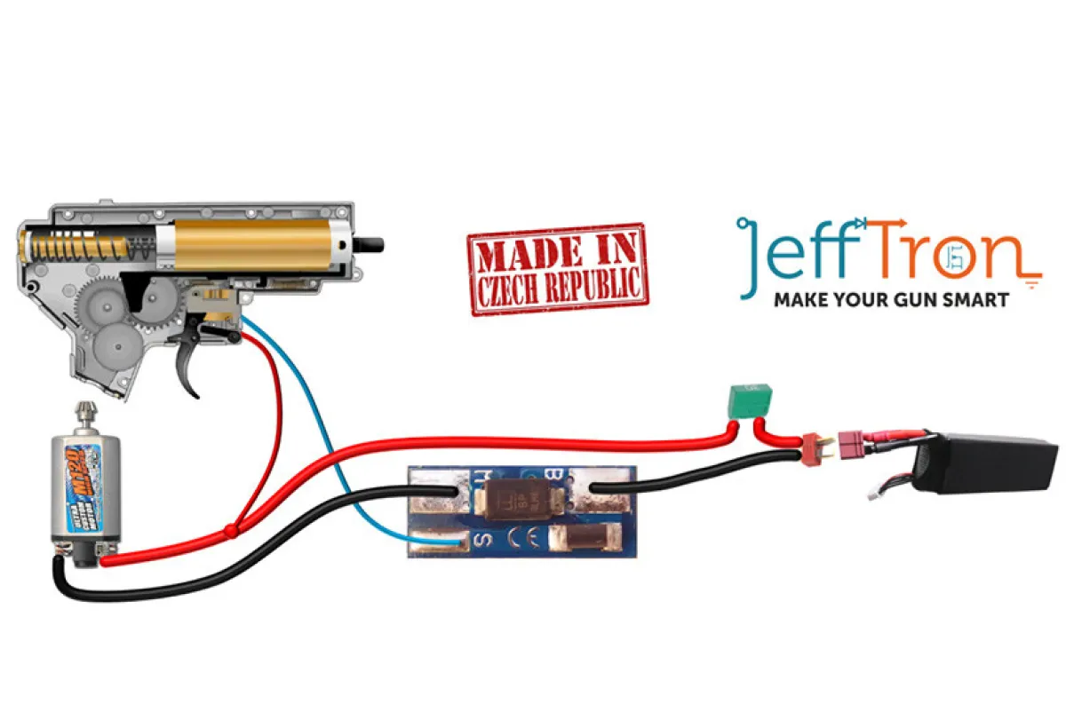 Jefftron Micro Mosfet III für AEP Pistolen und AEG Gewehre